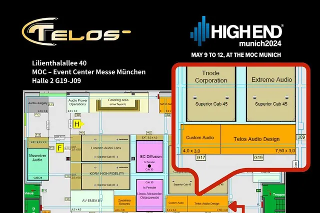 一年一度的慕尼黑音響即將來臨！慕尼黑展 Telos 在Hall 2 G19-J09