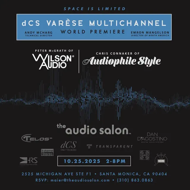 美國聖塔莫尼卡將舉行 dCS Varèse Multichannel 世界首演